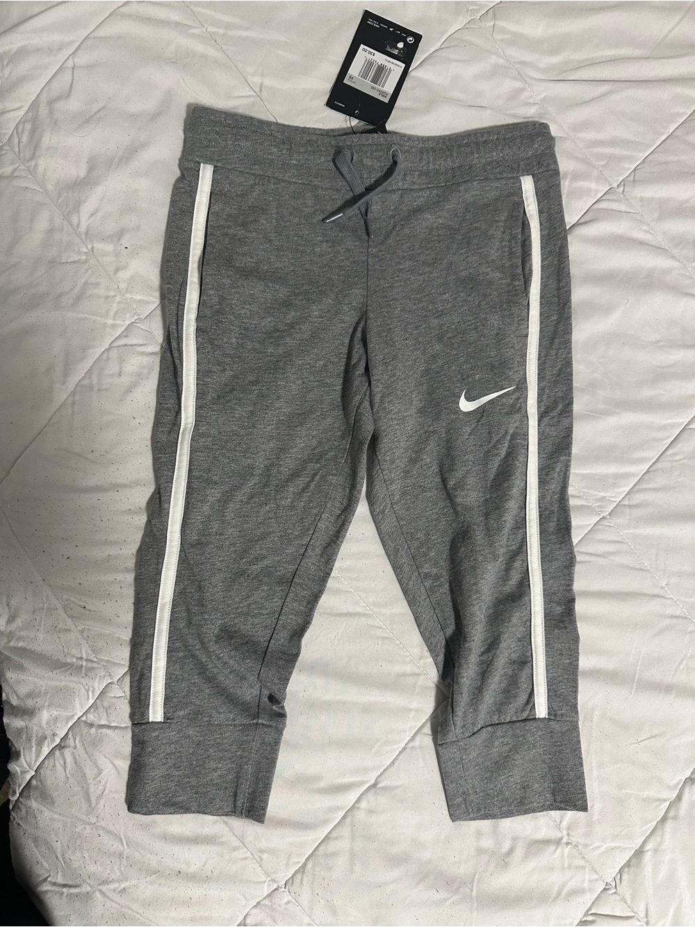 Nike Kids' Gray Dri-FIT Athletic Joggers